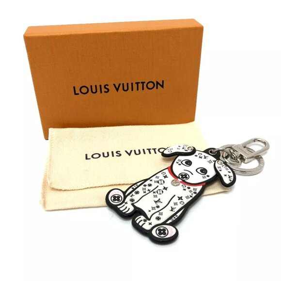 LOUIS VUITTON M00746 Portocle Dalmatian Key chain Bag Charm - Picture 4 of 10